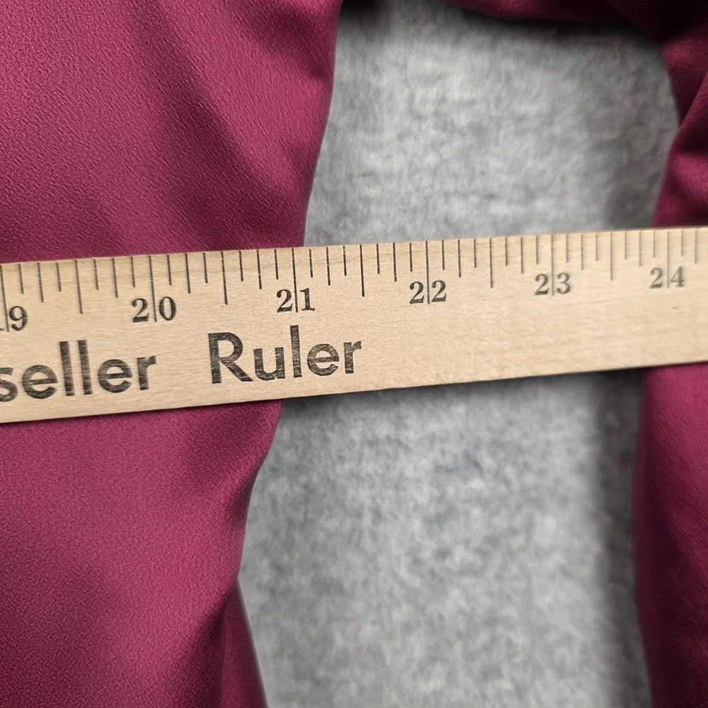 Coldwater Creek Shirt Womens 1X Pink Satin Button Front Long Sleeve Blouse Top - Picture 9 of 10